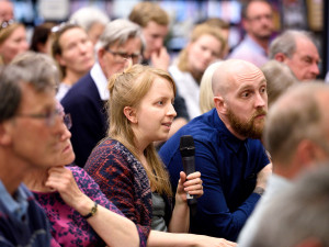 Audience at Paul Collier event