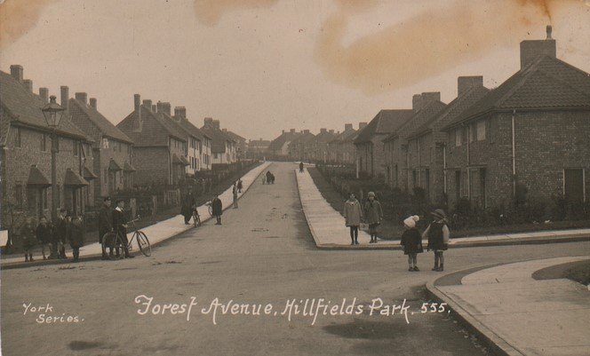 Hillfields Park Forest Avenue postcard