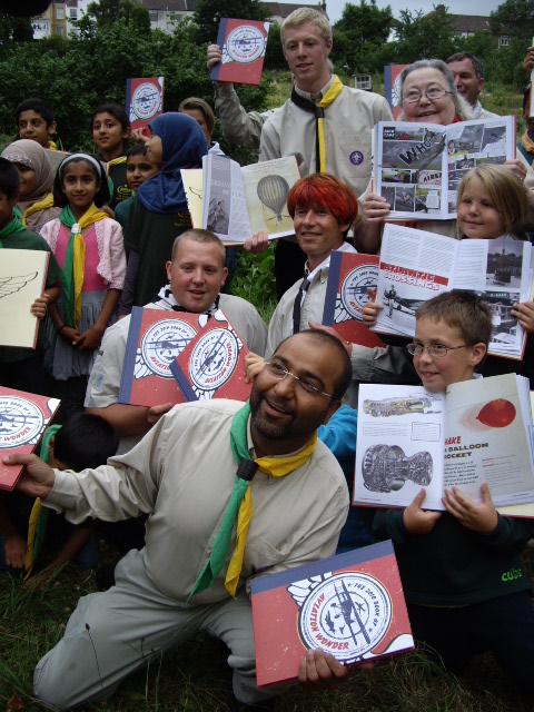 Distribution of Book of Aviation Wonder at 1st Bristol Muslim Scouts HQ