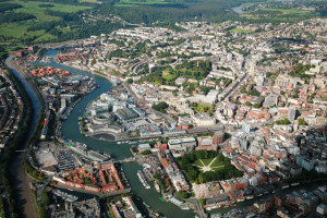 Aerial view of Bristol