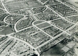 Hillfields aerial view