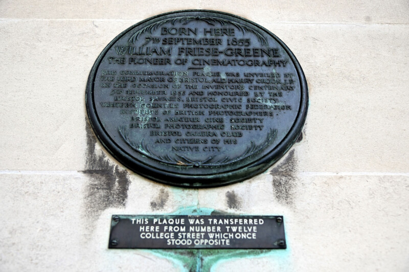 Plaque to William Friese-Greene