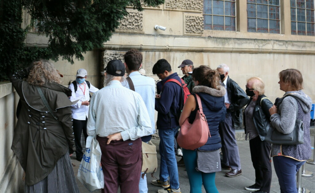 Participants on walk