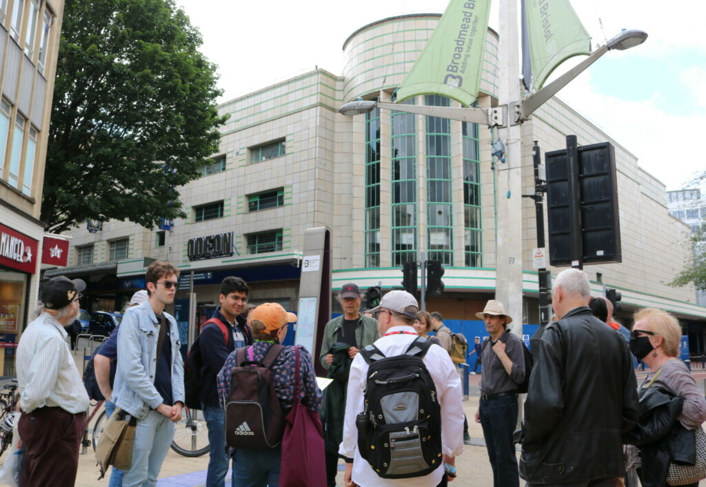 Participants on walk