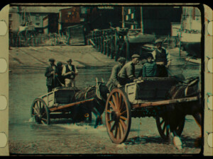 Still from the film Fording the River